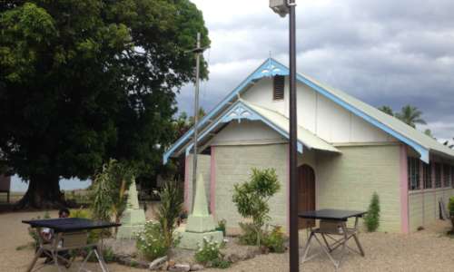 Solar lights and Charge Stations at a church